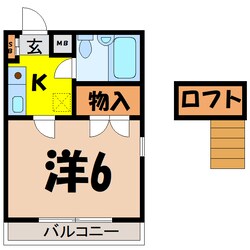 ベルトピア吹上2（前）の物件間取画像